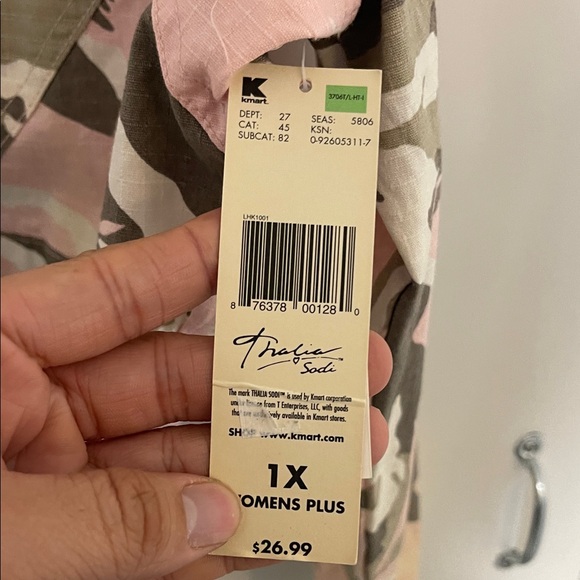 Thalia Sodi Pink and Brown Camouflage Utility Jacket - Picture 4 of 6